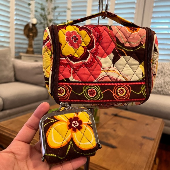 Vera Bradley Handbags - 🔥NWT VERA BRADLEY BUTTERCUP MINI HANGING COSMETIC JEWELRY FOLDING ORGANIZER